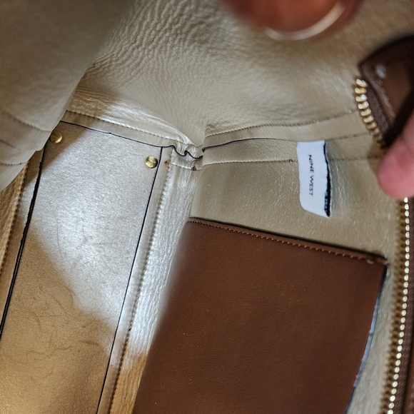 Nine West  Chelsea Tan Spacious Tote Bag - Picture 13 of 16